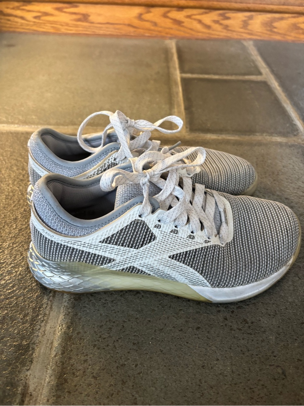 Reebok Nano Training Shoes Gray/White Women’s Size 7